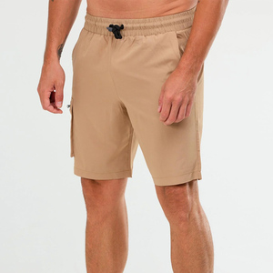 Pantalones Cortos Deportivos de Poliéster para Hombre, Cintura Media, con Cordón, Personalizables, Casuales, Lisos, para Gimnasio, Correr, Atletismo - Product Image 4