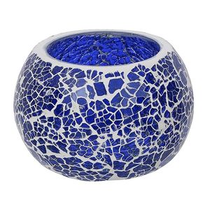 <b>Mosaic</b> Glass Decorative Tea Light Candle Holders for Home Decor and Festive Decoration - Product Image 1