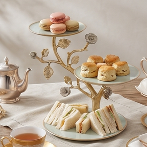 Modern Tree Shape <b>3</b> <b>Tier</b> <b>Cake</b> <b>Stand</b> Metal Handmade Cupcake Dessert Display Tray for Tabletop Serving Kitchen Home Restaurants - Product Image 3