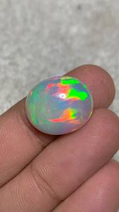 Opale d'Éthiopie naturelle en forme de nid d'abeille, motif rare, opale au feu magique, taille 7 carats - Product Image 2