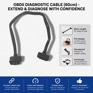 สายต่อขยาย OBD2 แบบ 16 พิน ตัวผู้-ตัวเมีย สำหรับเครื่องมือสแกนวินิจฉัยยานยนต์และการทดสอบยานยนต์ - Product Image 6