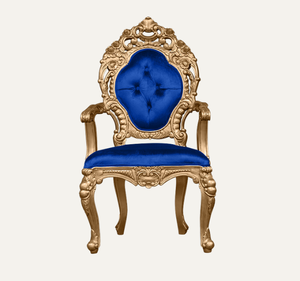 เก้าอี้เท้าแขนแกะสลักลายละเอียดแบบยุโรป ทำด้วยมือ ทนทาน โครงไม้มะฮอกกานี เหมาะสำหรับอพาร์ทเมนต์และโรงแรม - Product Image 1