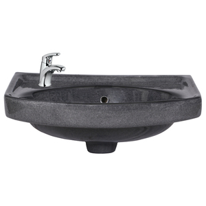 Lavabo de Cerámica para Baño, Lavabo Suspendido en la Pared, Lavamanos de Cerámica Montado en la Pared - Product Image 3