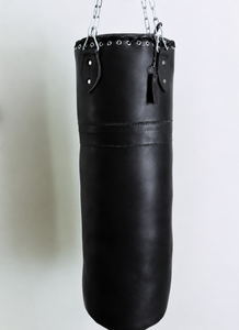 Saco de boxeo de cuero resistente con cremallera para colgar, para entrenamiento de MMA y gimnasio, con logotipo y tamaño personalizados - Product Image 3
