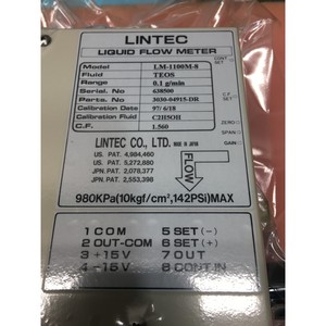 Medidor de Flujo de Líquidos Lintec LM-1100M-8, LFC, TEOS - Equipo y Piezas de Semiconductores de Confianza de Marca Global - Product Image 5