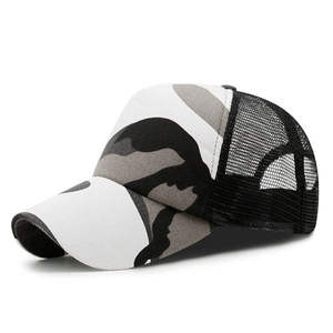 Camouflage Mesh Trucker <b>Hat</b> Adjustable Snapback Cap Unisex Casual Style for Adults Spring <b>Summer</b> Outdoor Wear - Product Image 5