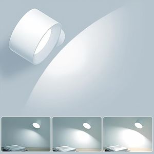 LED <b>Wireless</b> Wall <b>Lamp</b> Rechargeable Battery 360 Degrees Magnetic Rotation 3 Color Temperatures Dimmable Product Wall <b>Lamps</b> - Product Image 1