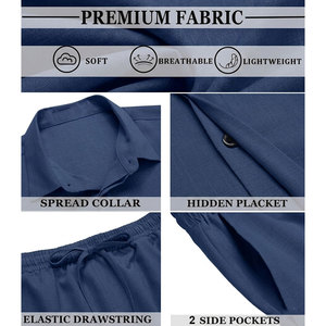 Best Quality Men Summer Co-ord <b>Sets</b> Wholesale Price New Fashion Men Comfortable Shirt And Shorts <b>Sets</b> Easy To Wear Summer <b>Sets</b> - Product Image 4