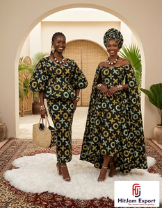 Tissu Ankara 100 % coton imprimé africain, fourni directement par l'usine, pour les créateurs de mode du Nigeria, du Ghana et du Sénégal – Textile imprimé africain - Product Image 2