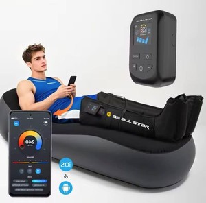Bota de Compresión Neumática Ajustable para Piernas, con Drenaje Linfático Frío, para Recuperación, con Batería de Litio y Temporizador - Product Image 1