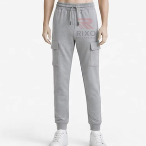 Pantalon de jogging en toile légère pour homme, taille mi-haute, coupe droite, élastique, séchage rapide, respirant, avec poches latérales, idéal pour l'entraînement en salle de sport - Product Image 1