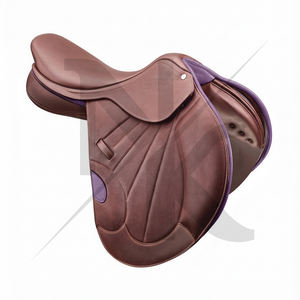 Silla de montar inglesa de cuero genuino de primera calidad, suave, cómoda y duradera, productos de carreras de caballos ingleses de la India. - Product Image 5