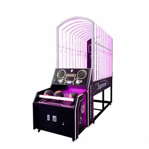 HGR Amusement Supreme Basketball Arcade Shooting Game Machine Single Player 300W <b>LED</b> Light Bar Adjustable Score Time Game Zone - Product Image 1