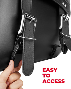 Bolsa de Equipaje Premium para Motocicleta, Estilo Sissy Bar, Personalizable, Impermeable, con Gancho y Bucle, 50x20x40cm - Product Image 4