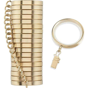 Anneaux de rideaux en métal robustes pour portes patio, fenêtres coulissantes et rideaux d'extérieur, disponibles à prix compétitif en provenance d'Inde - Product Image 3