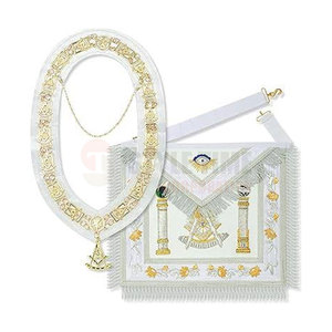 Tenue de cérémonie élégante avec des coutures de qualité et des accessoires décoratifs pour les événements spéciaux, regalia maçonnique - Product Image 4