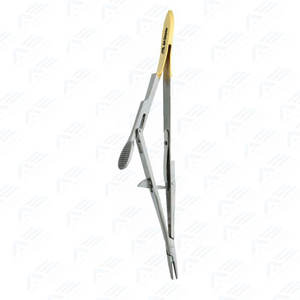 Porte-aiguille Kalt de haute qualité, mécanisme de verrouillage sécurisé, 13 cm, instruments chirurgicaux droits - Product Image 4