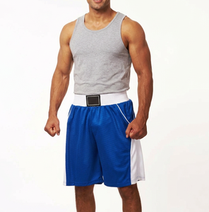 Nouveaux shorts de boxe Muay Thai de qualité supérieure avec fentes latérales en mesh 100% polyester légers unisexes vêtements de sport Pakistan - Product Image 1