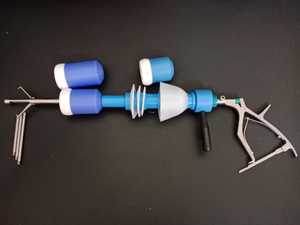 Manipulador Uterino GyneBio Recto Mangeshkar con Mango de Bloqueo y Mango de Trinquete - Product Image 2