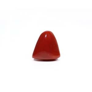Natural Red Coral Oval Cabochon 18.15 Carat Loose Gemstone for Fine Jewelry - Product Image 1