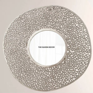 Espejo de Pared de Diseño Nuevo, Irrompible, con Marco de Aluminio, Redondo, Acabado Dorado - Product Image 3