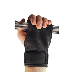 Guantes de neopreno sin dedos con correa de muñeca ajustable para ejercicio, de alta calidad, color rosa OEM. - Product Image 5