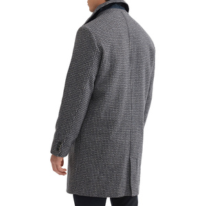 Veste de costume à carreaux grande taille pour homme de haute qualité, blazer en laine infroissable à 3 boutons, manteau élégant formel et décontracté - Product Image 2