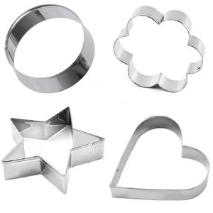 Juego de Cortadores de Galletas y Bizcochos, Utensilios de Repostería, Diseño Personalizado, Herramientas Metálicas Decorativas para Navidad, Acero Inoxidable - Product Image 1