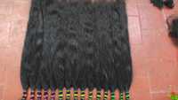 Cheveux humains indiens en vrac, 100% alignés sur les cuticules, qualité 12A, vierges, non traités, résistants à la chute, ondulés, pour tressage, double trame, couleur