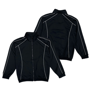 Custom Logo Premium Stretch 100% Cotton Zip <b>Jacket</b> Regular Fit Tech Suit Lightweight Acid Wash High Quality Casual Leisurewear - Product Image 2