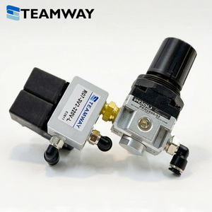 Régulateur de pression d'air pneumatique TEAMWAY R07-3V2-220V-L avec électrovanne 220V pour unité de traitement d'air comprimé - Product Image 1