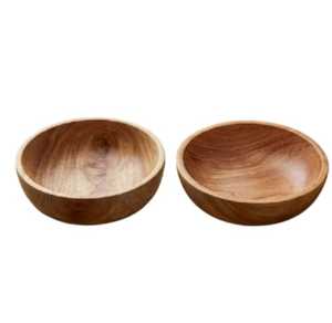 Handmade Embroidered <b>Mango</b> <b>Wood</b> <b>Bowls</b> Minimalist Design Coated Business Gift for Home Use - Product Image 3