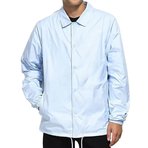 Men's Black Polyester Hooded Windproof Zipper Closure Casual Regular Fit Autumn wear <b>Coach</b> Jacket Is Available For Online Sale - Product Image 4