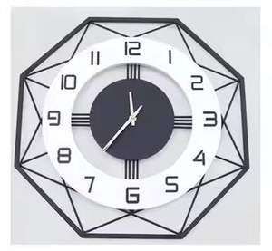 Horloge murale en métal de luxe, design squelette industriel, chiffres romains, mouvement à quartz silencieux, pour la décoration moderne du salon - Product Image 6