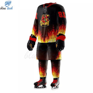 Conjunto de Uniforme de Hockey sobre Hielo Personalizado OEM, Jersey y Pantalones Cortos Sublimados, Ropa Deportiva Resistente para Jugadores Profesionales - Product Image 5