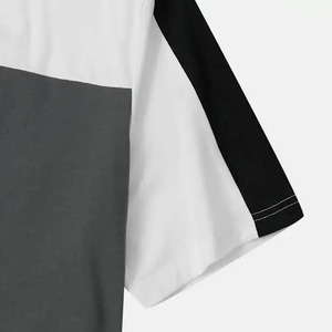 <b>Mens</b> Color Block Crew Neck Short Sleeve T-Shirt Casual Athletic Tricolor Summer Tee <b>Animal</b> Print Breathable Oversized Regular - Product Image 4