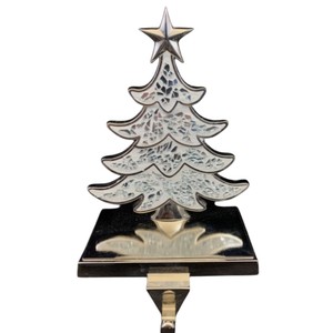 Soporte de metal de alta calidad para calcetines navideños, gancho plateado con forma de reno para colgar calcetines en la chimenea, gancho con peso para el repisa de la chimenea en Navidad. - Product Image 5
