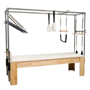 Commercial Home Maple Wood Legs Post Wooden With Springs Hot Selling Lightweight Pilates Reformer Bed