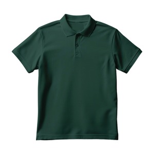 Polo de Manga Corta Azul Marino para Hombre, Corte Regular, Color Sólido, Informal, Tejido de Punto, 100% Poliéster, Secado Rápido - Product Image 3