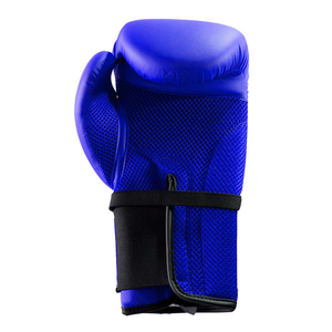 Guantes de Boxeo Azules de PU de 10oz con Cierre de Velcro y Correa Ajustable para la Muñeca para Adultos - Product Image 2