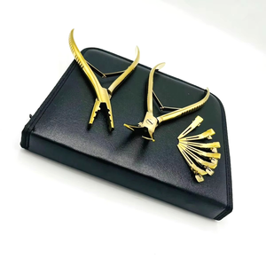 CLASTY INSTRUMENTS Meilleures ventes Pince à clipser personnalisée en acier inoxydable couleur or Outils de pose d'extensions capillaires réutilisables de qualité supérieure - Product Image 3