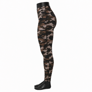 High Waist Full Length Paisley Yoga <b>Leggings</b> Spandex/Polyester Lightweight Seamless Elastic Waist Four-Way Stretch Women's - Product Image 3