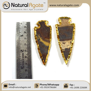 Mayorista de artesanías de piedra semipreciosa y proveedor de puntas de flecha de ágata | puntas de flecha indias "7 pulgadas" - Product Image 3