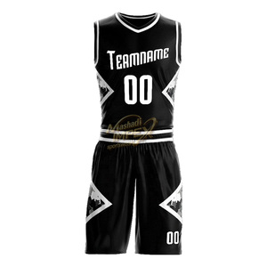 ชุดฝึกซ้อมบาสเกตบอลสีดำพรีเมียม ระบายอากาศได้ดี แห้งเร็ว เสื้อแข่งน้ำหนักเบา ออกแบบได้ตามต้องการ - Product Image 2