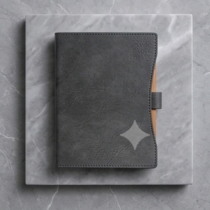 Carnet A5 en cuir PU avec rabat à bouton, organisateur professionnel multicolore avec logo personnalisé pour l'écriture au bureau - Product Image 2