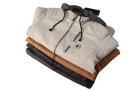 Veste unisexe slim en cuir synthétique et fausse fourrure, col montant, chaude, de haute qualité, design personnalisé 2025, pour l'hiver et l'airsoft
