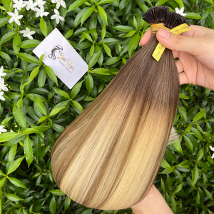 Sun <b>Hair</b> Company Custom Highlight Mix Color Flat Tip Keratin K Tip <b>Extension</b> Vietnamese <b>Remy</b> <b>Human</b> <b>Hair</b> <b>Extension</b> Cabello Humano - Product Image 2