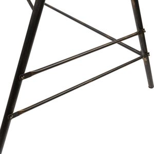 Moderna Struttura per Dondolo da Giardino in Ferro Battuto, con Cuscino Impermeabile Color Bronzo, per Arredamento da Esterno in Vimini e Metallo - Product Image 6