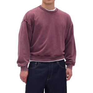 Sudadera Corta de Algodón 100% para Hombre, Estilo Casual y Holgado, Venta al por Mayor para Fabricantes, OEM - Product Image 3