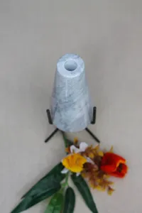 Jarrón de Mármol Estilo Cono, Adorno Decorativo Moderno para el Hogar, Portaflores de Piedra Hecho a Mano de Lujo para Sala de Estar u Oficina - Product Image 2